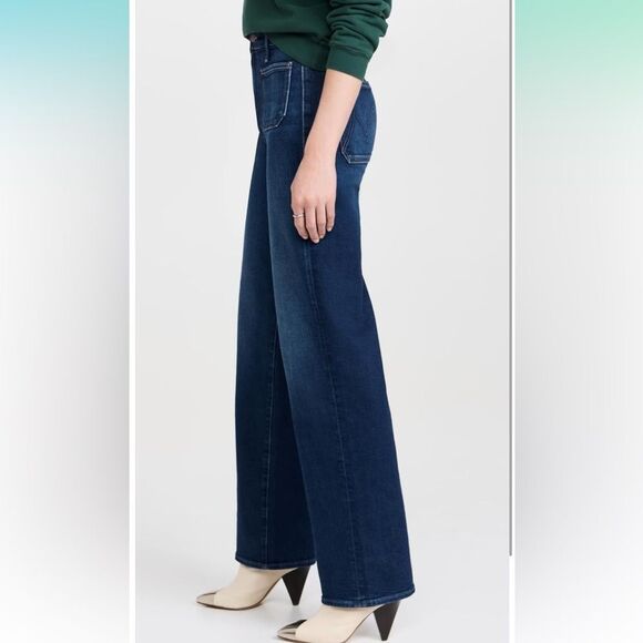 NWT MOTHER Women's Patch Pocket Rambler Zip Sneak Jeans size 26 - Picture 3 of 15